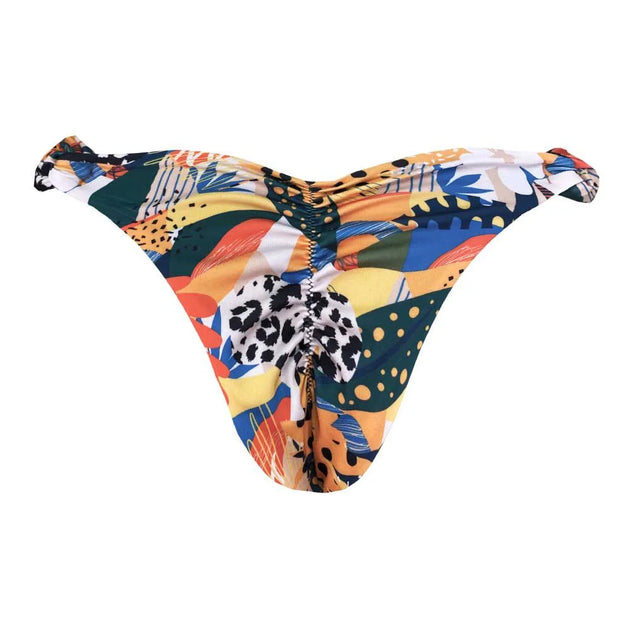 Brazil Colors Print Brazilian Triangle Bikini Top – MARETOA