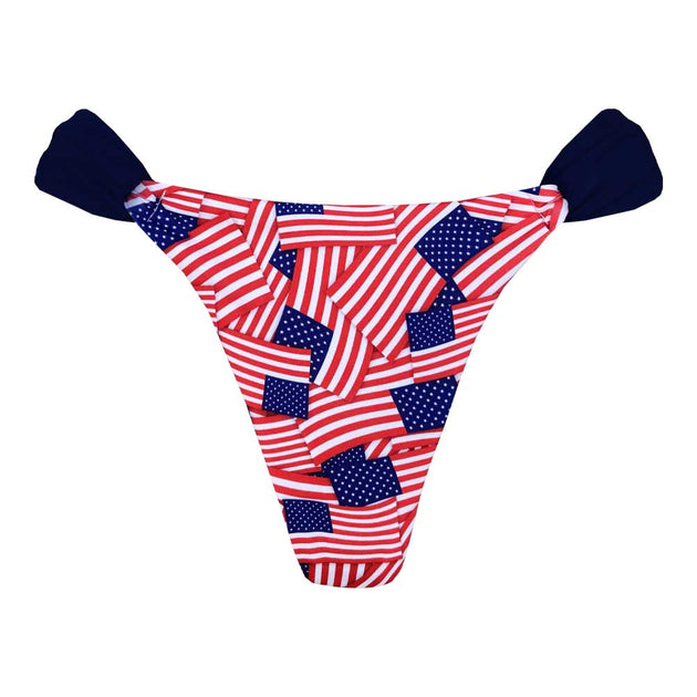 Mini American Flags Brazilian Bikini Bottom – MARETOA BIKINIS USA