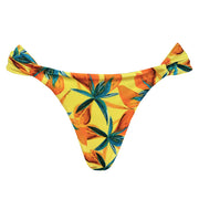 Yellow Spring Brazilian Classic Side Scrunch Bikini Bottom