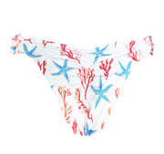 White Starfish Brazilian Classic Side Scrunch Bikini Bottom