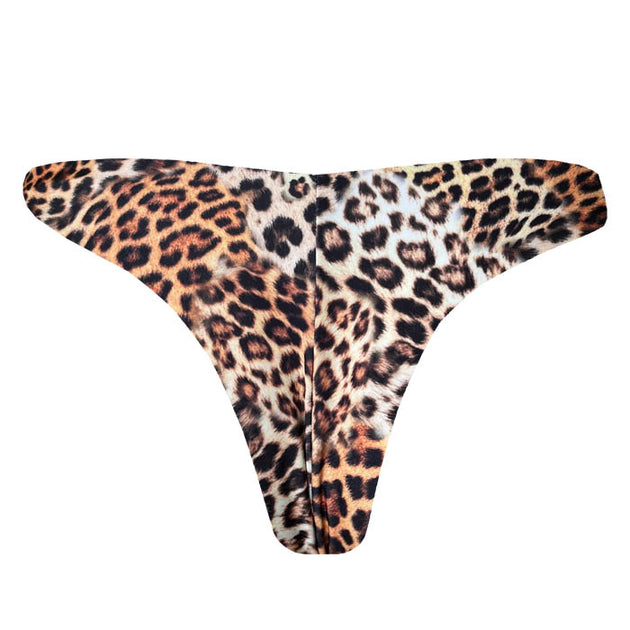 Jaguar Animal Print Brazilian Classic Thong Bikini Bottom – MARETOA ...