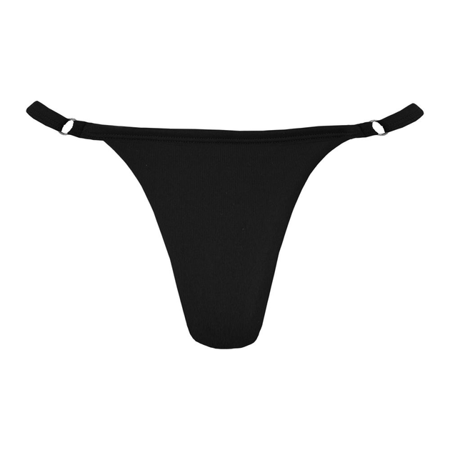 Solid Black Brazilian Thong Bikini Bottom – MARETOA BIKINIS USA